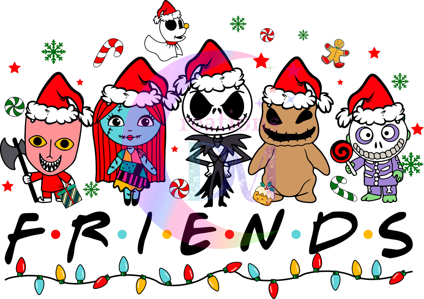 Christmas DTF - nightmare before christmas friends