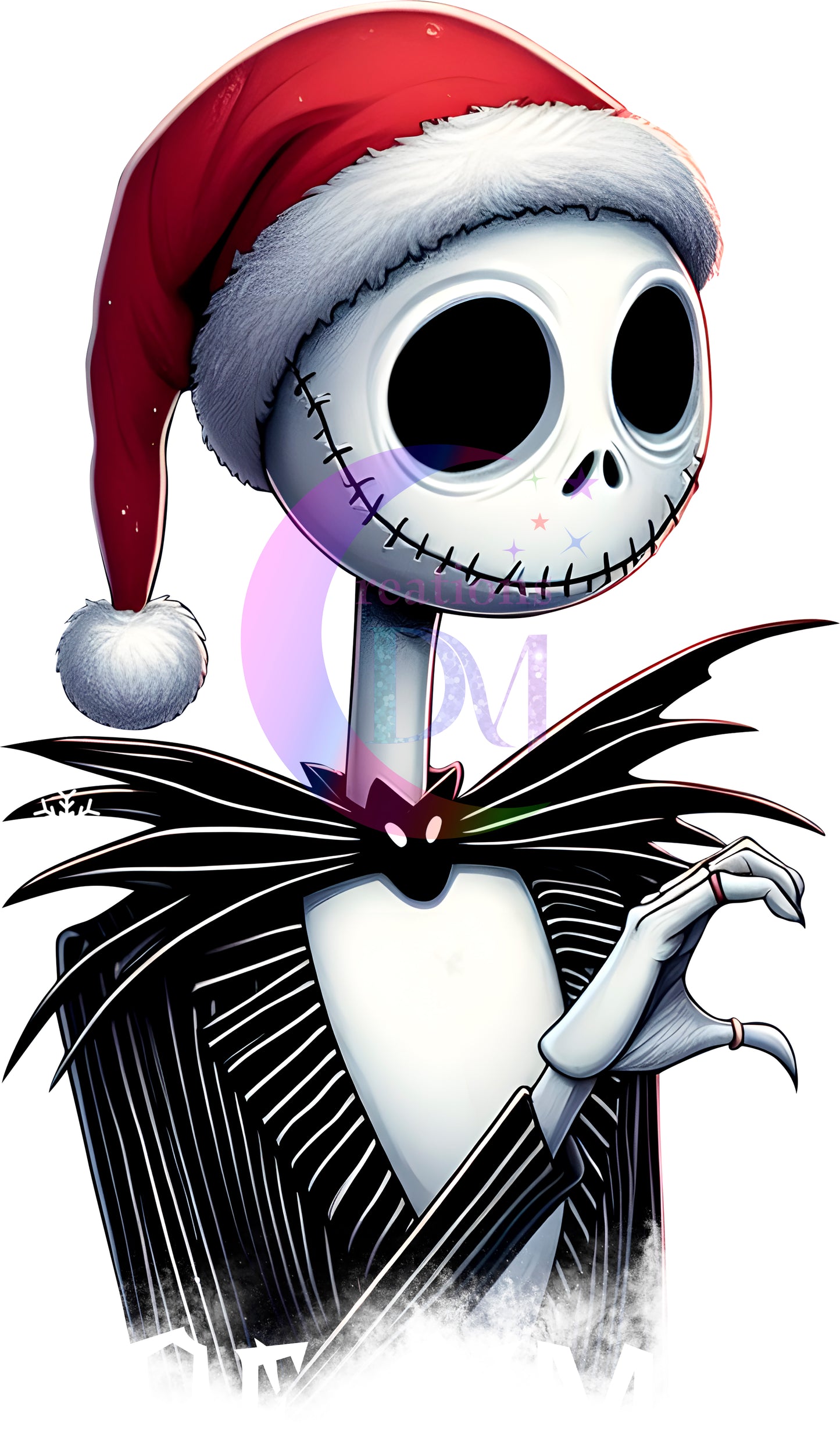 Christmas DTF - nightmare before christmas jack half heart