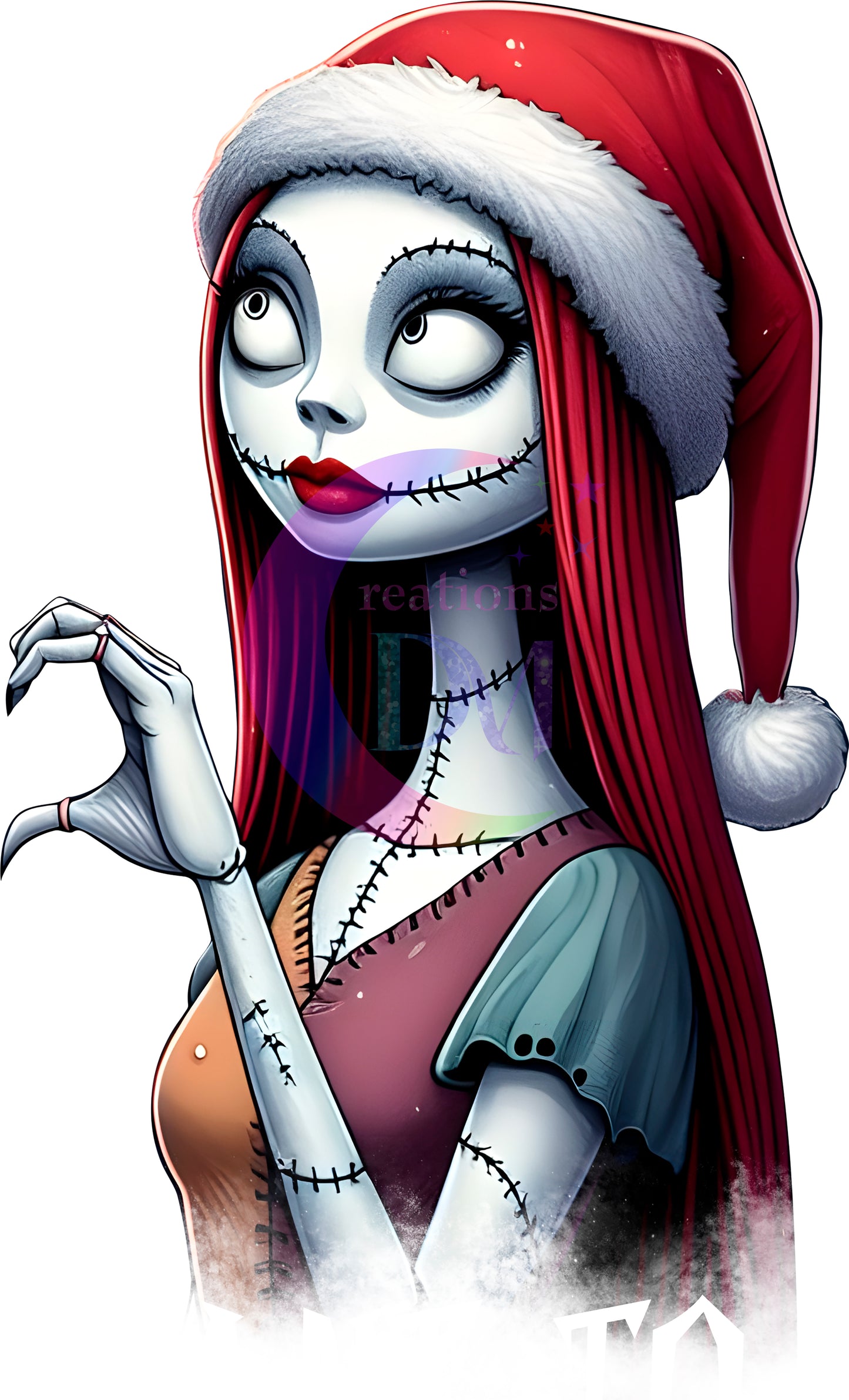 Christmas DTF - nightmare before christmas sally half heart