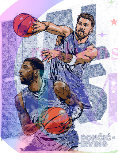 Dallas mavericks DTF - Kyrie blue