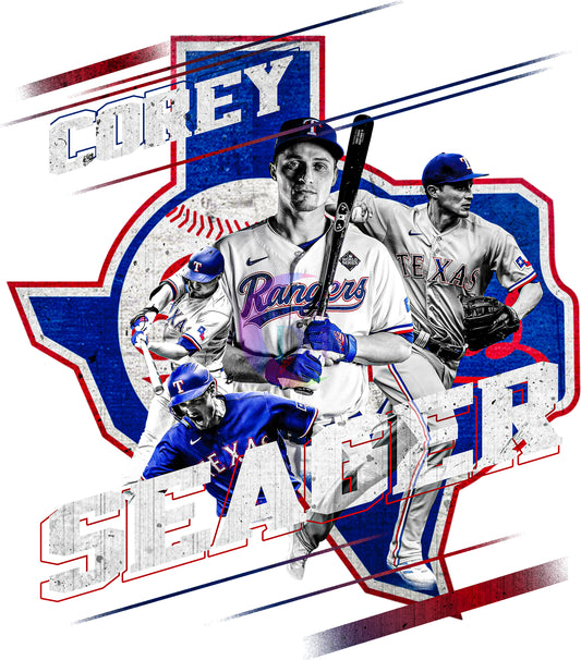 Texas rangers - Corey seager blue Texas