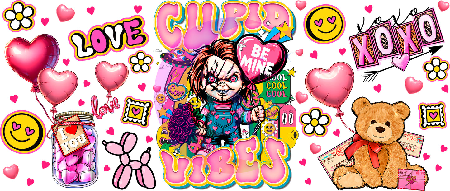 UV DTF - valentines cupid vibes chucky