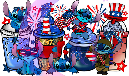 Fourth of July - coffee cups