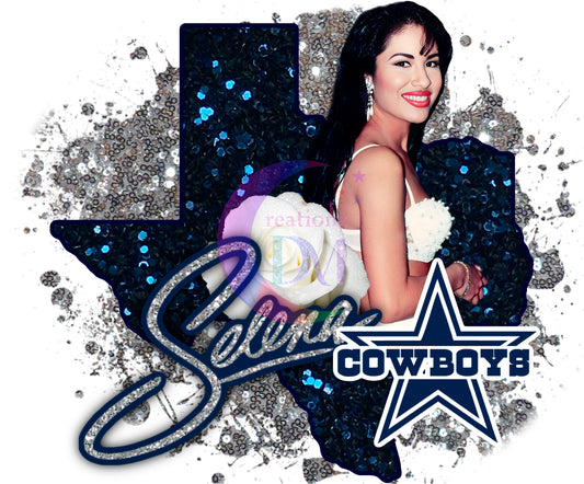 Dallas Cowboys - Selena cowboys glitter