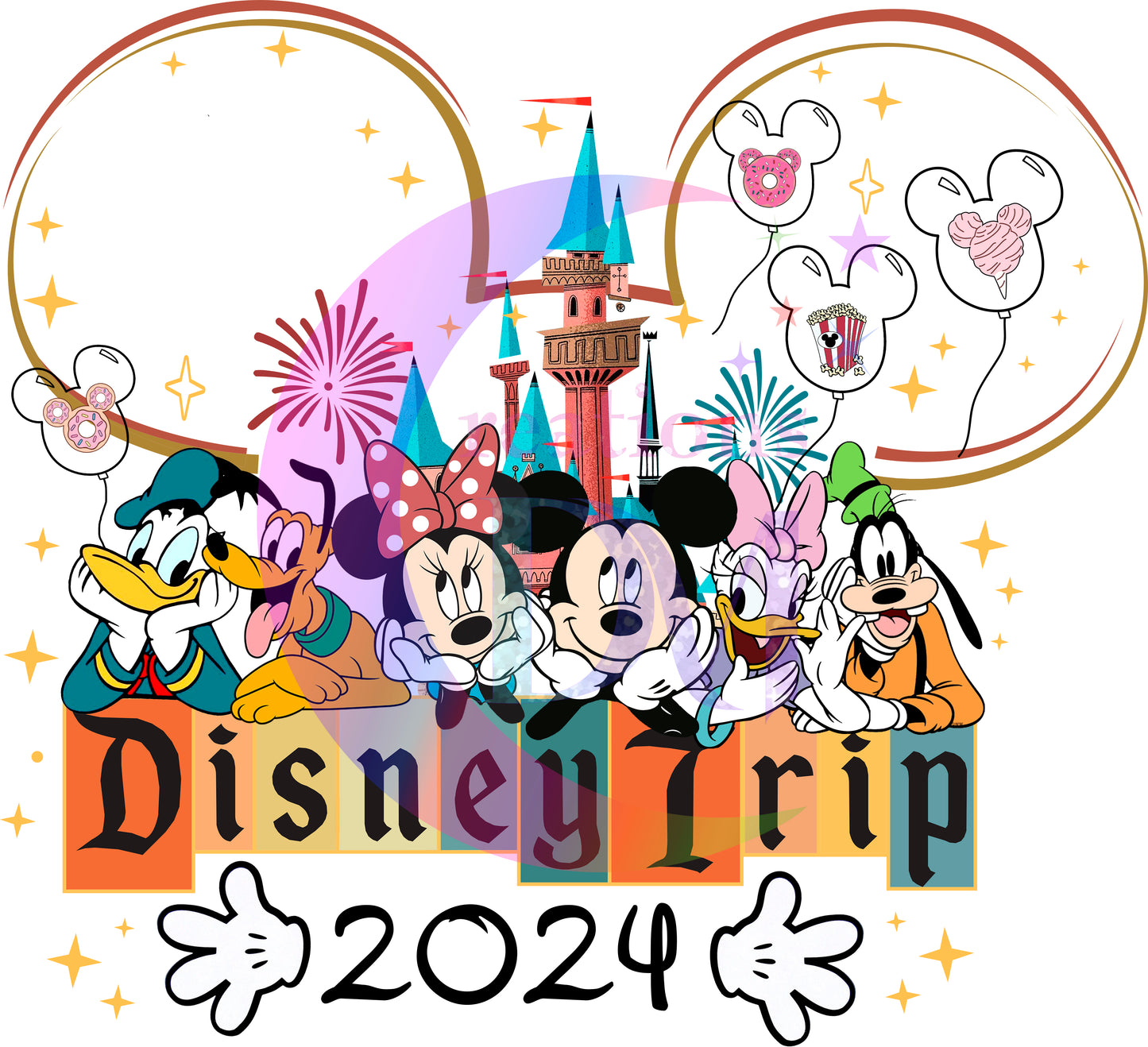 vacation DTF - disneytrip neutral colors