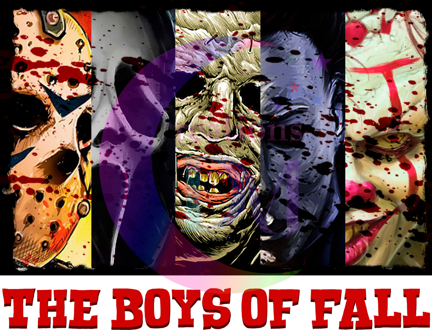 halloween DTF - horror friends they boys of all x5
