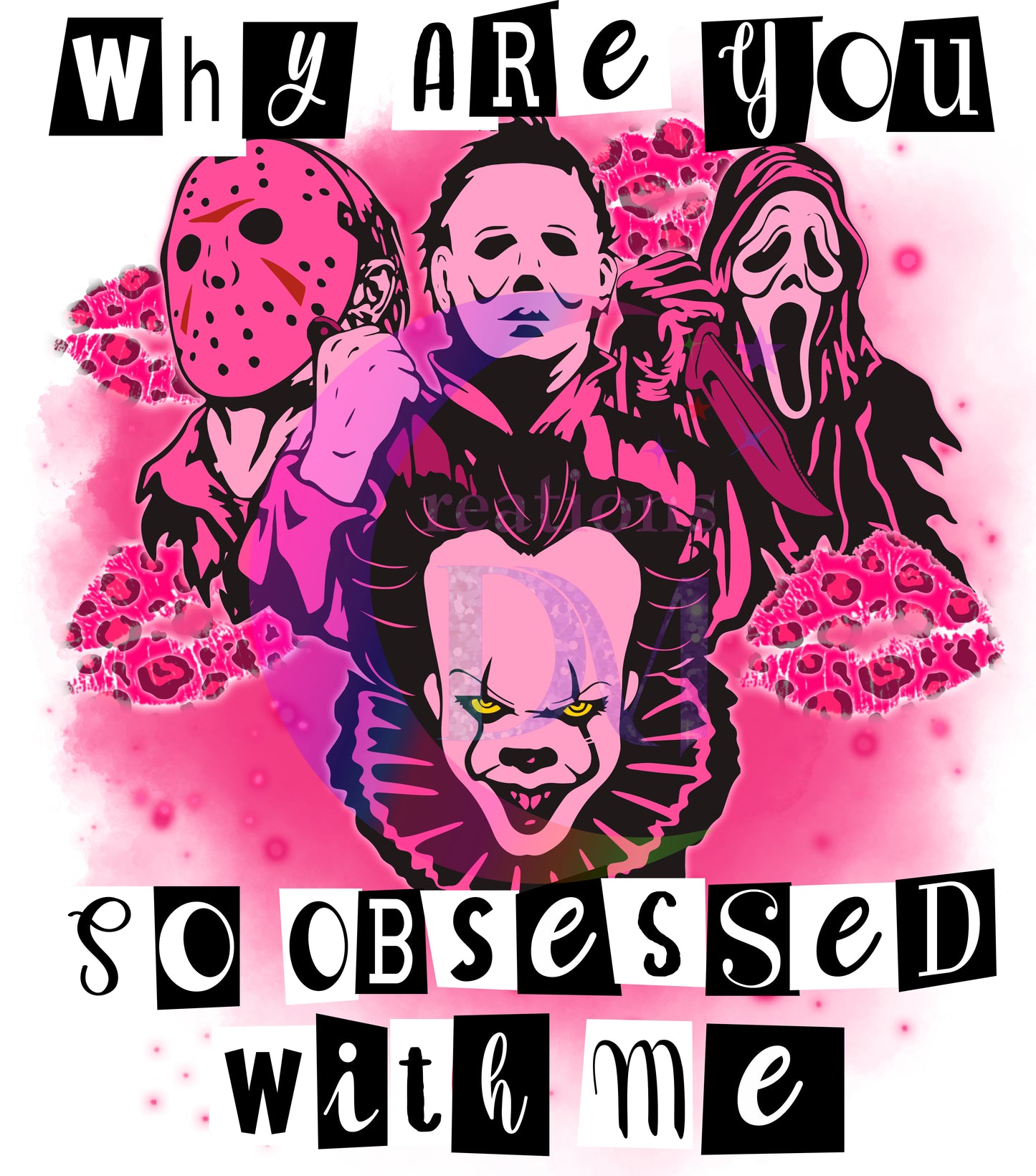 halloween DTF - why are you so obsessed with me horror friends