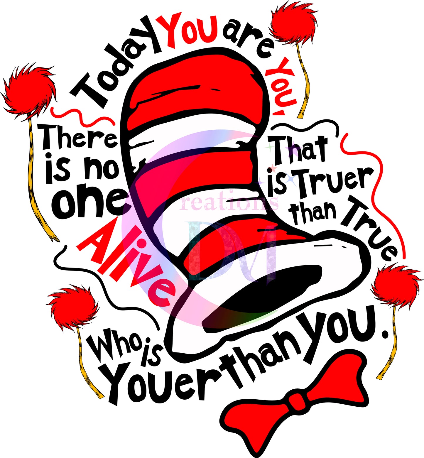 DR Seuss - hat of cat in the hat with letters