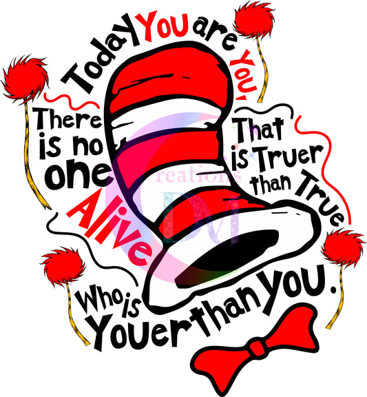 DR Seuss - hat of cat in the hat with letters