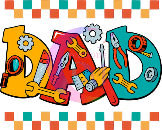 Father's Day DTF - DAD TOOLS AND LETTERS