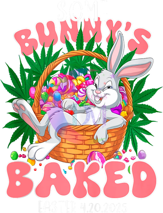 4/20 Easter-Bunny's BAKED light pink letters