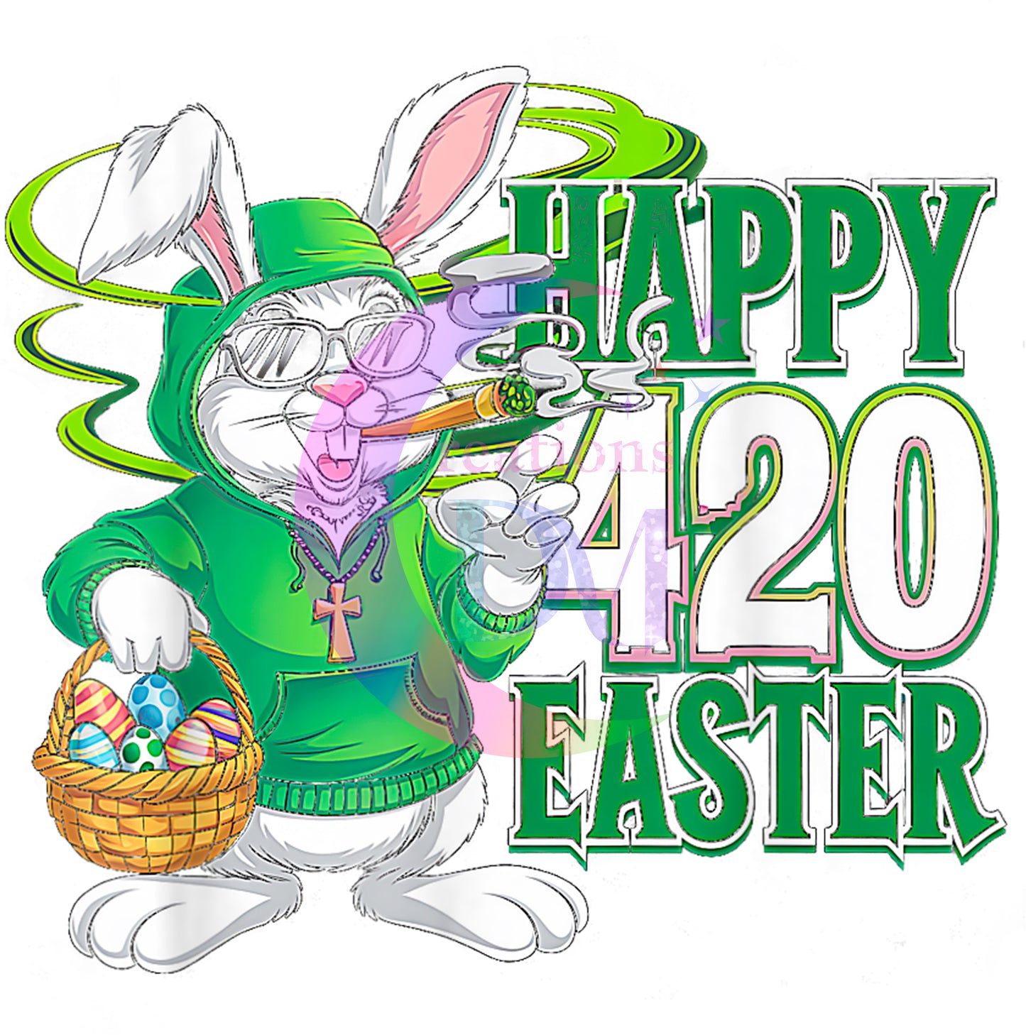 4/20 Easter- happy 420 easter green