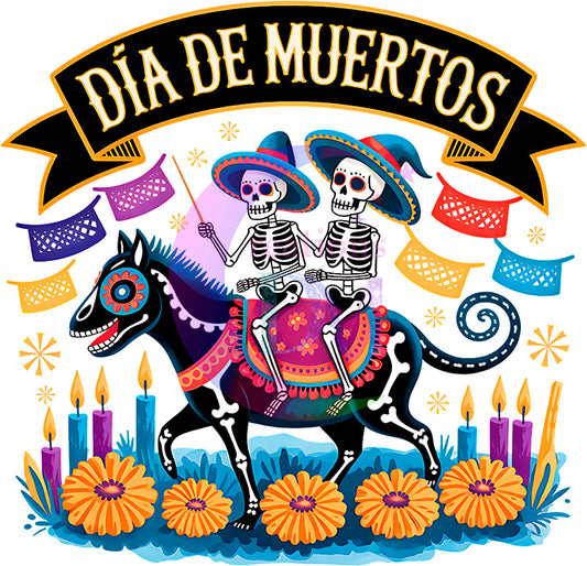 Dia de los muertos/Day of the Dead- dia de muertos horse