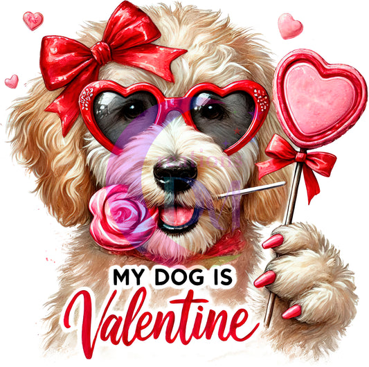 Valentines DTF - dog is my valentine