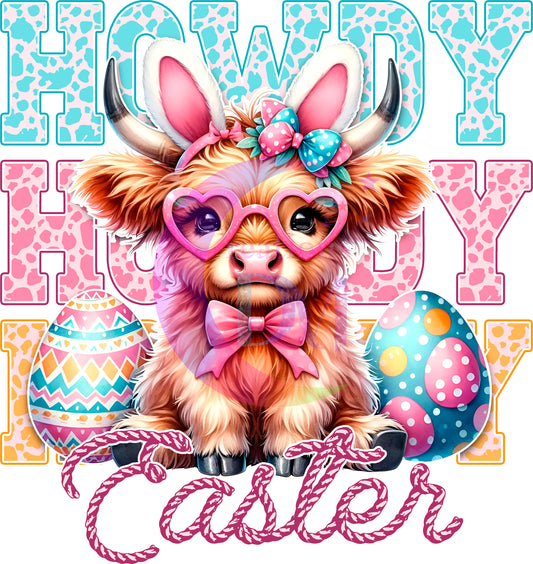 Easter -happy x3 easter baby cow