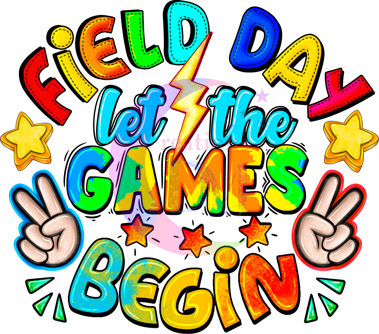 field day dtf - field day let the games begin colorful