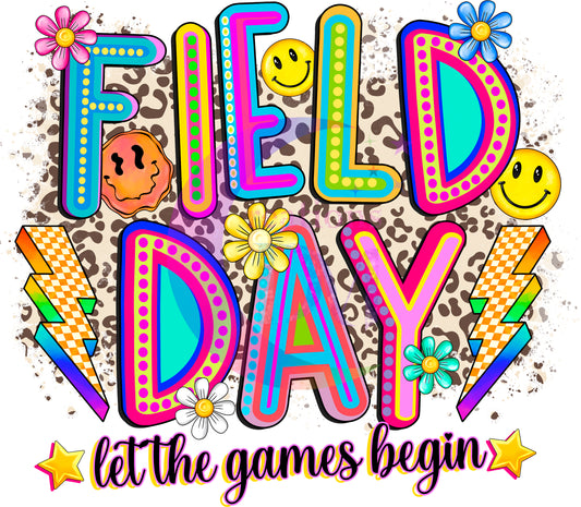 field day dtf - FIELD DAY COLORFUL LETTERS