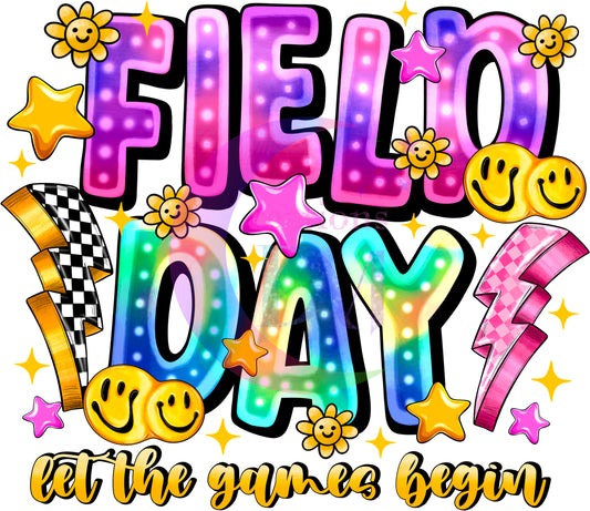 field day dtf - FIELD DAY PURPLE AND BLUE