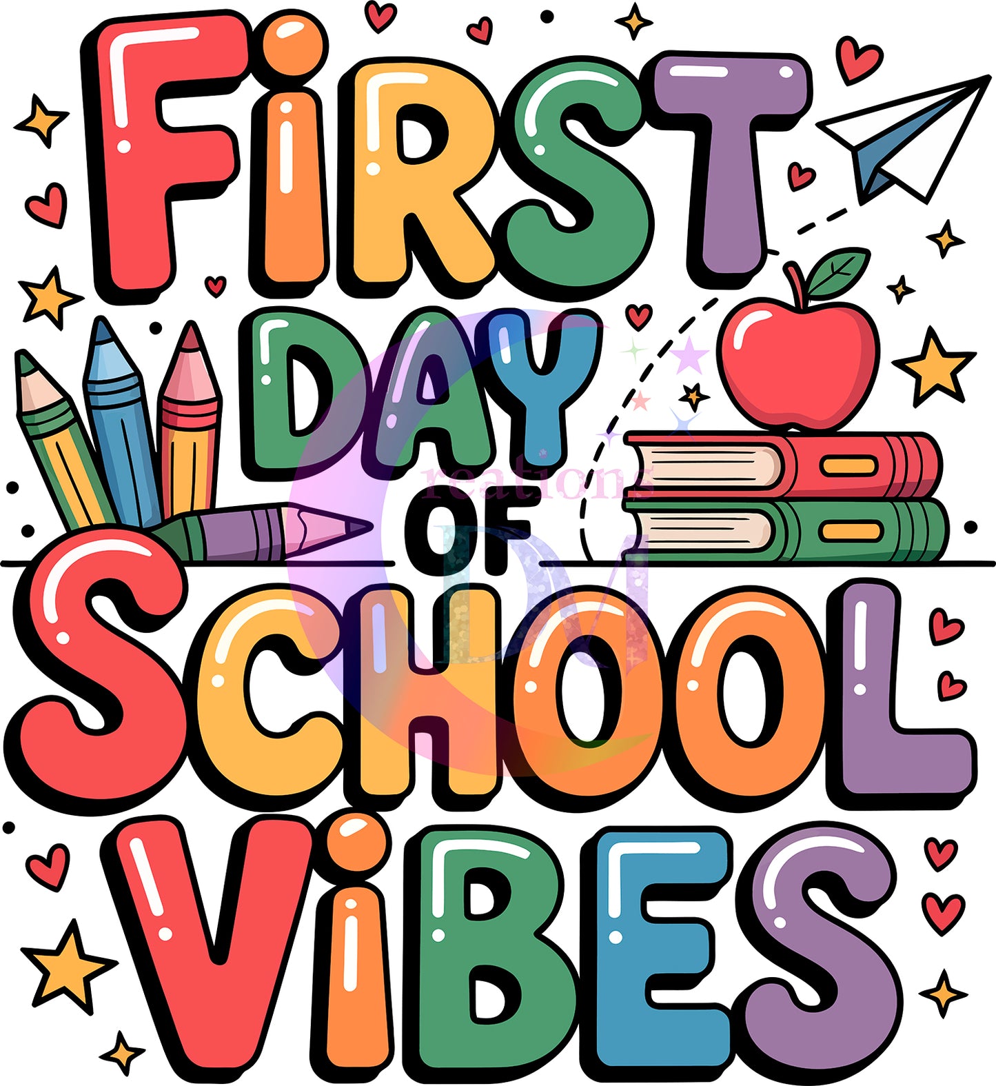 back to school DTF - first day of school vibes