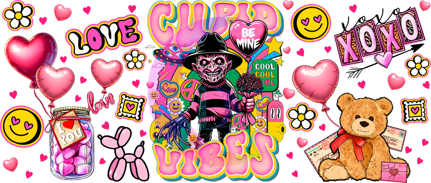 UV DTF - valentines cupid vibes - Freddy Kruger