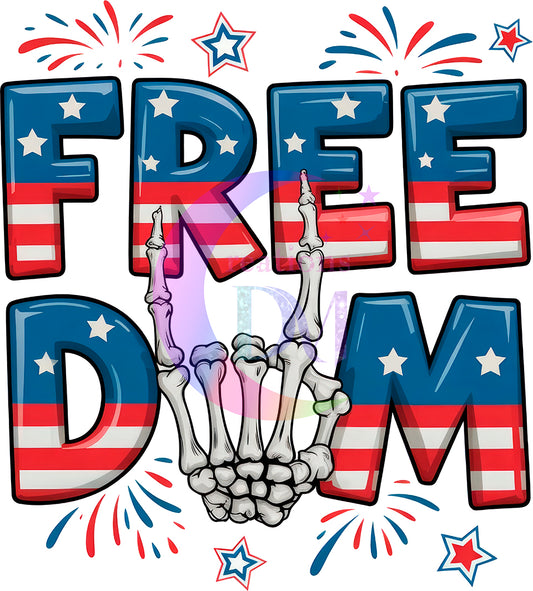 Fourth of July DTF - FREE-DOM