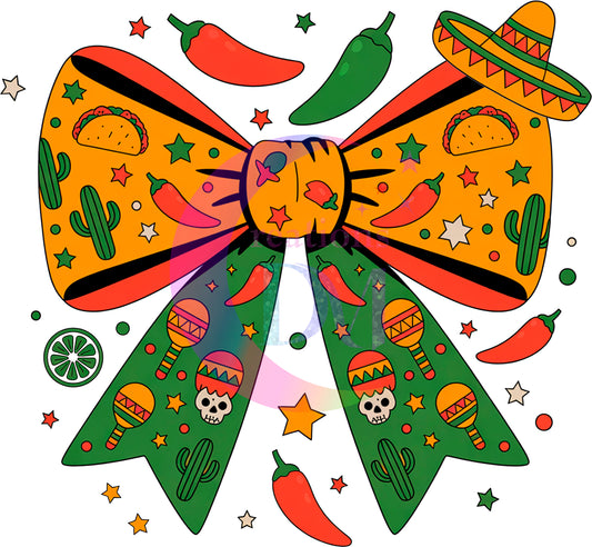 cinco de mayo DTF - CINCO DE MAYO BOW (FRONT)