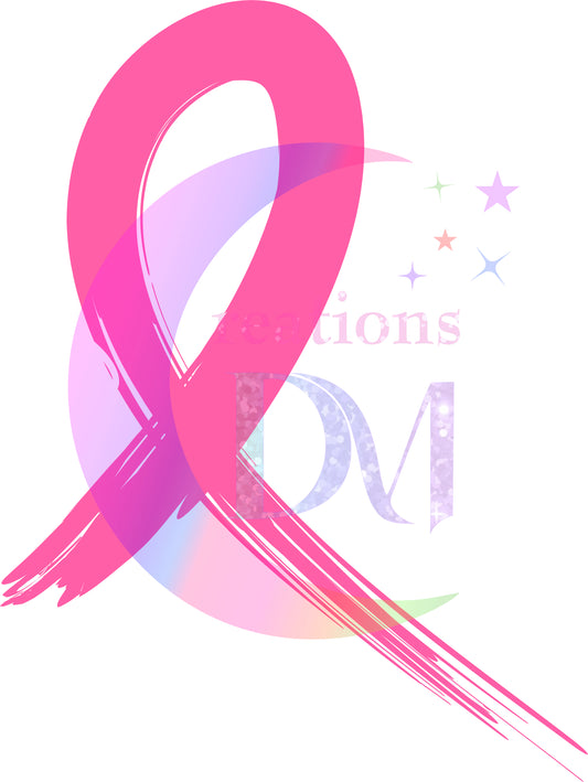 breast cancer awareness month - breast cancer awareness white letters , pink ribbon (Copy)