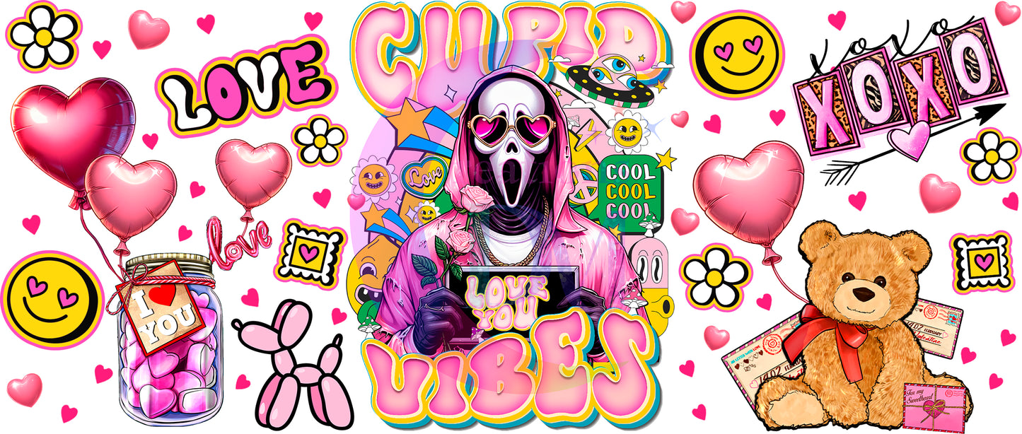 UV DTF - valentines cupid vibes - ghost face 2
