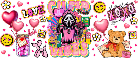 UV DTF - valentines cupid vibes - ghost face