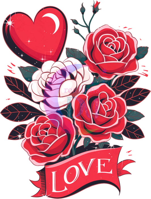 Valentines DTF -girl valentines hearts