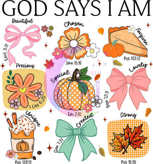 Fall DTF - god says I am