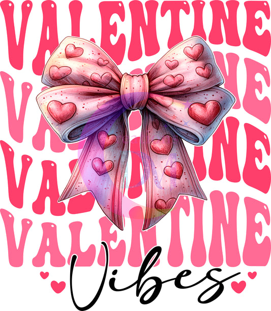 Valentines DTF - valentine x4 vibes pink shades and pink bow