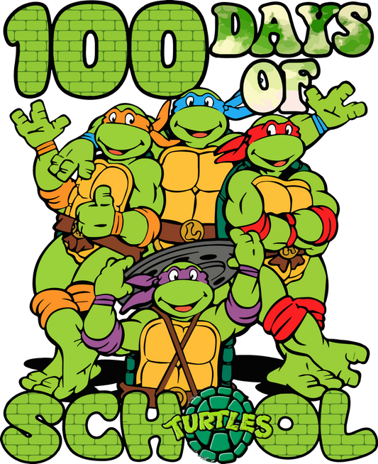 100 days of school - 100 ninja turtles