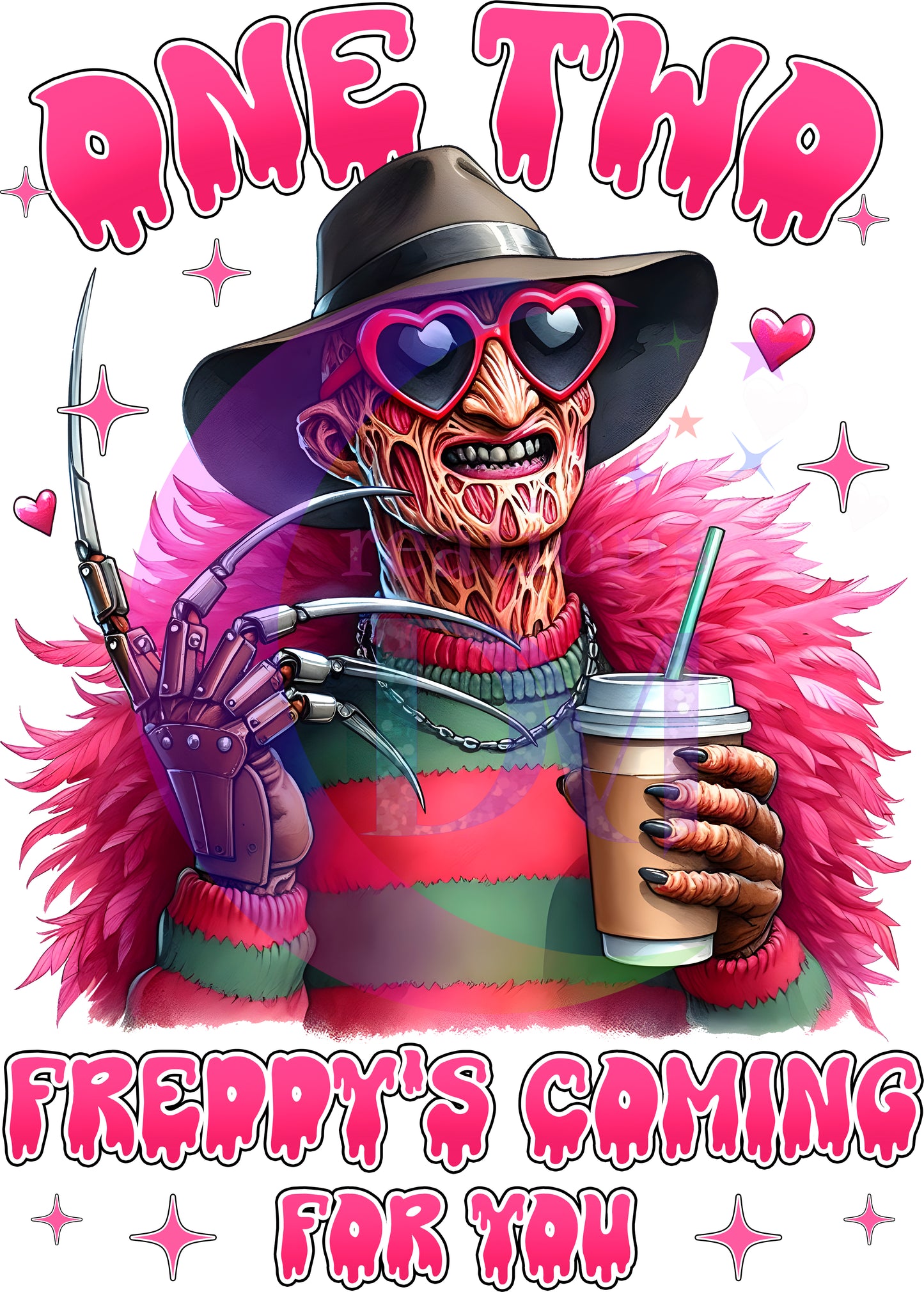 halloween DTF - one two Freddys coming for you