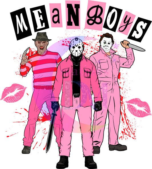 halloween DTF - mean boys , halloween horror friends