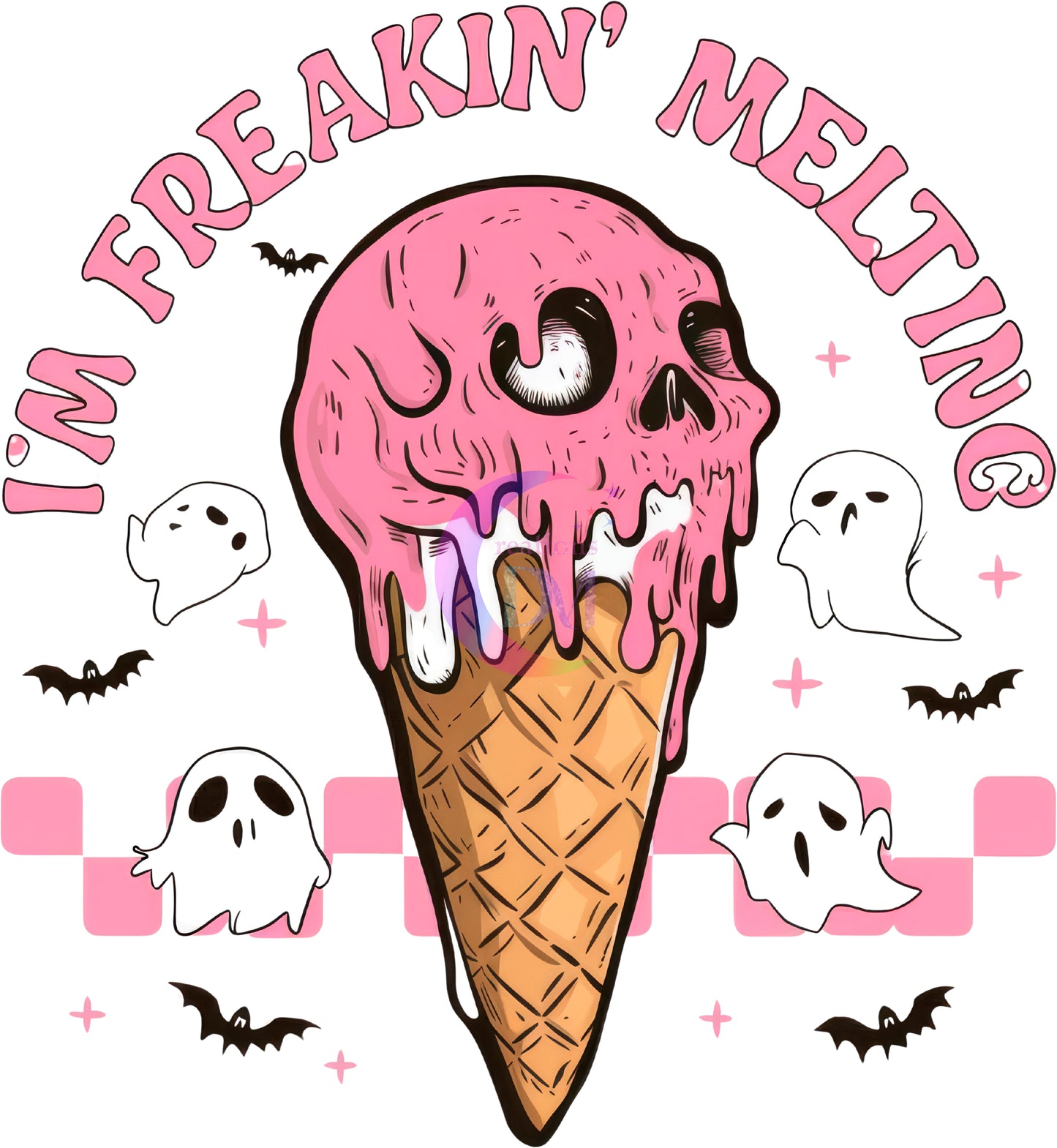 halloween DTF - Ghost -im freakin melting
