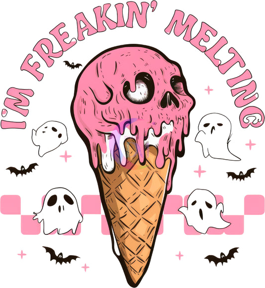 halloween DTF - Ghost -im freakin melting