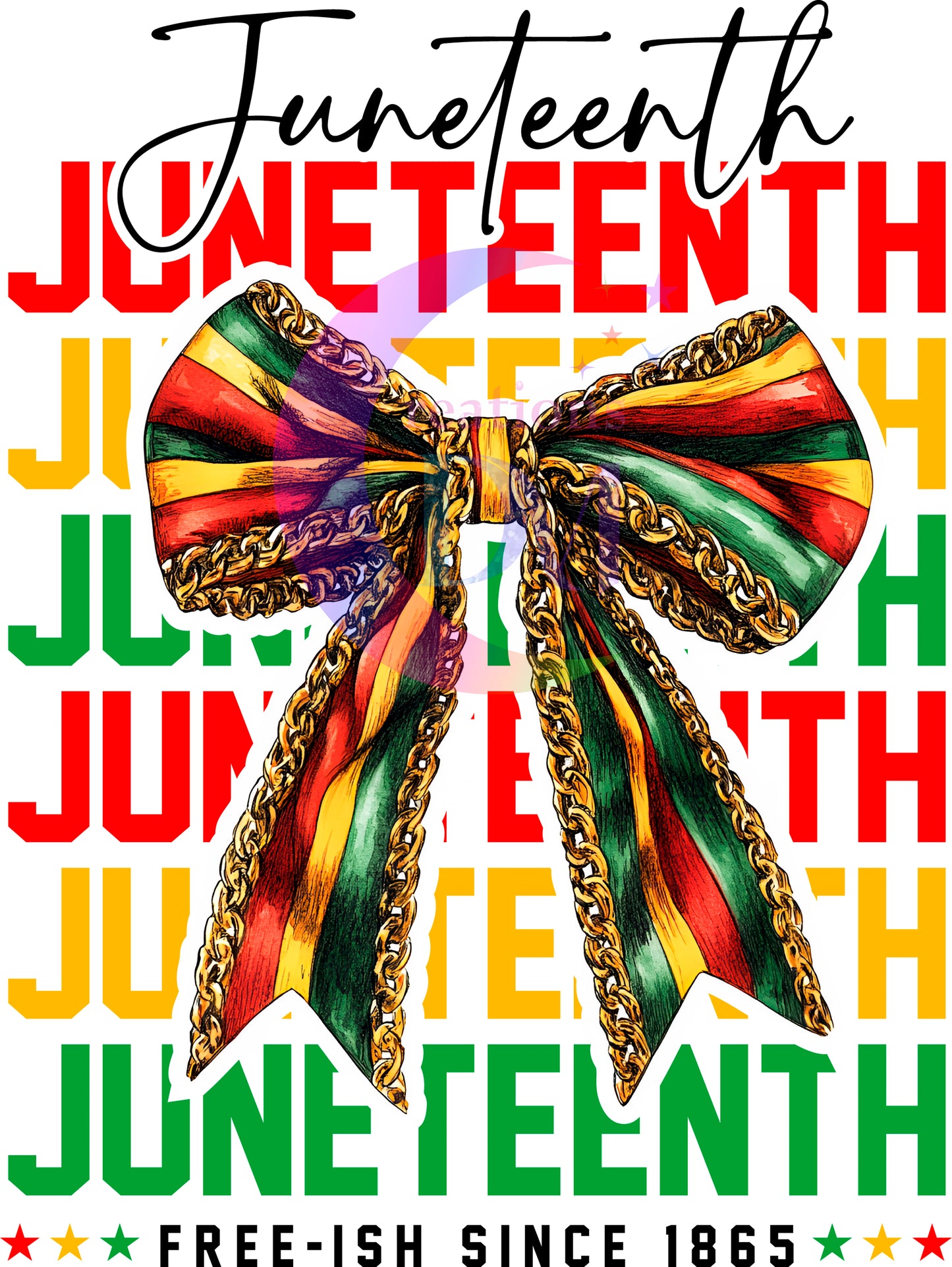 Juneteenth DTF -Juneteenth black letters, Juneteenth X6