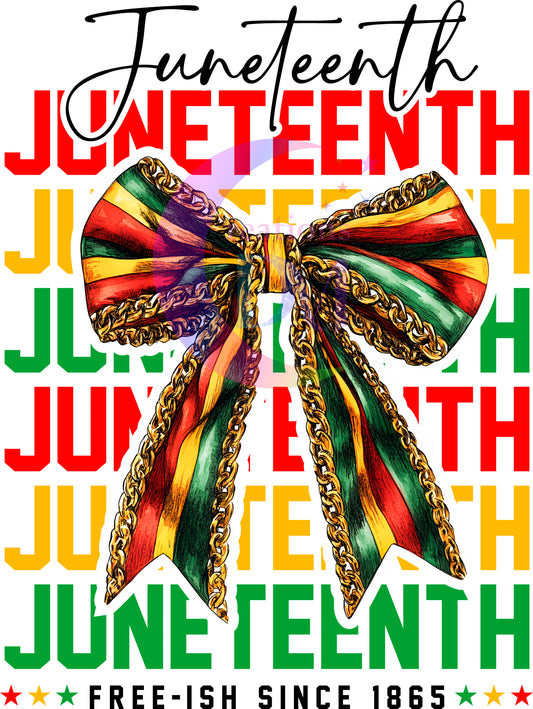 Juneteenth DTF -Juneteenth black letters, Juneteenth X6