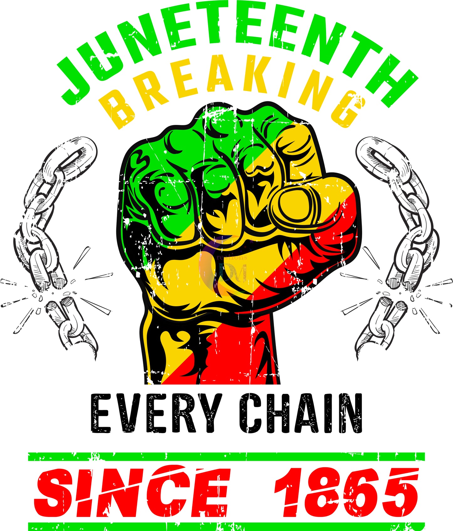 Juneteenth DTF - Juneteenth breaking every chain