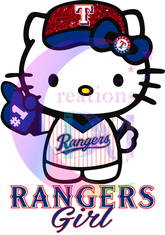 Texas rangers - kitty rangers girl