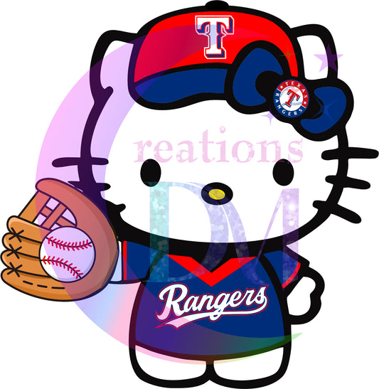 Texas rangers - kitty rangers with glove