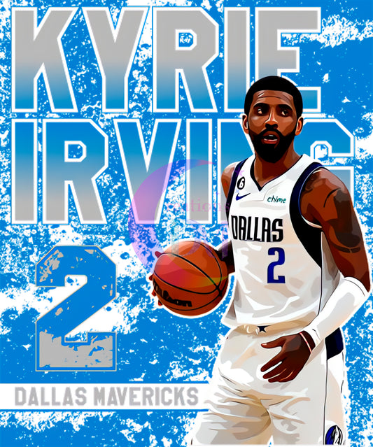 Dallas mavericks DTF - kyrie Irving blue 2.0