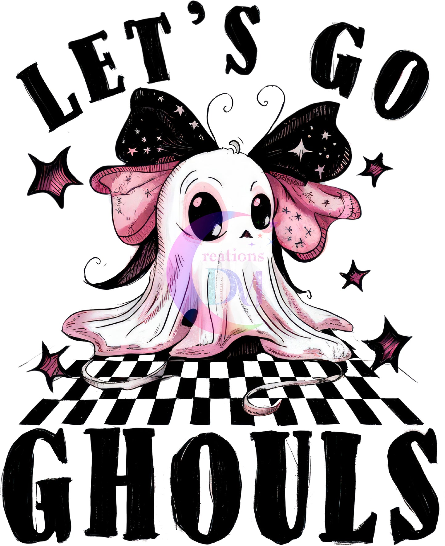 halloween DTF - Ghost -lets go ghouls 2