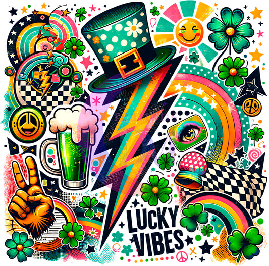ST PATRICKS - lucky vibes retro