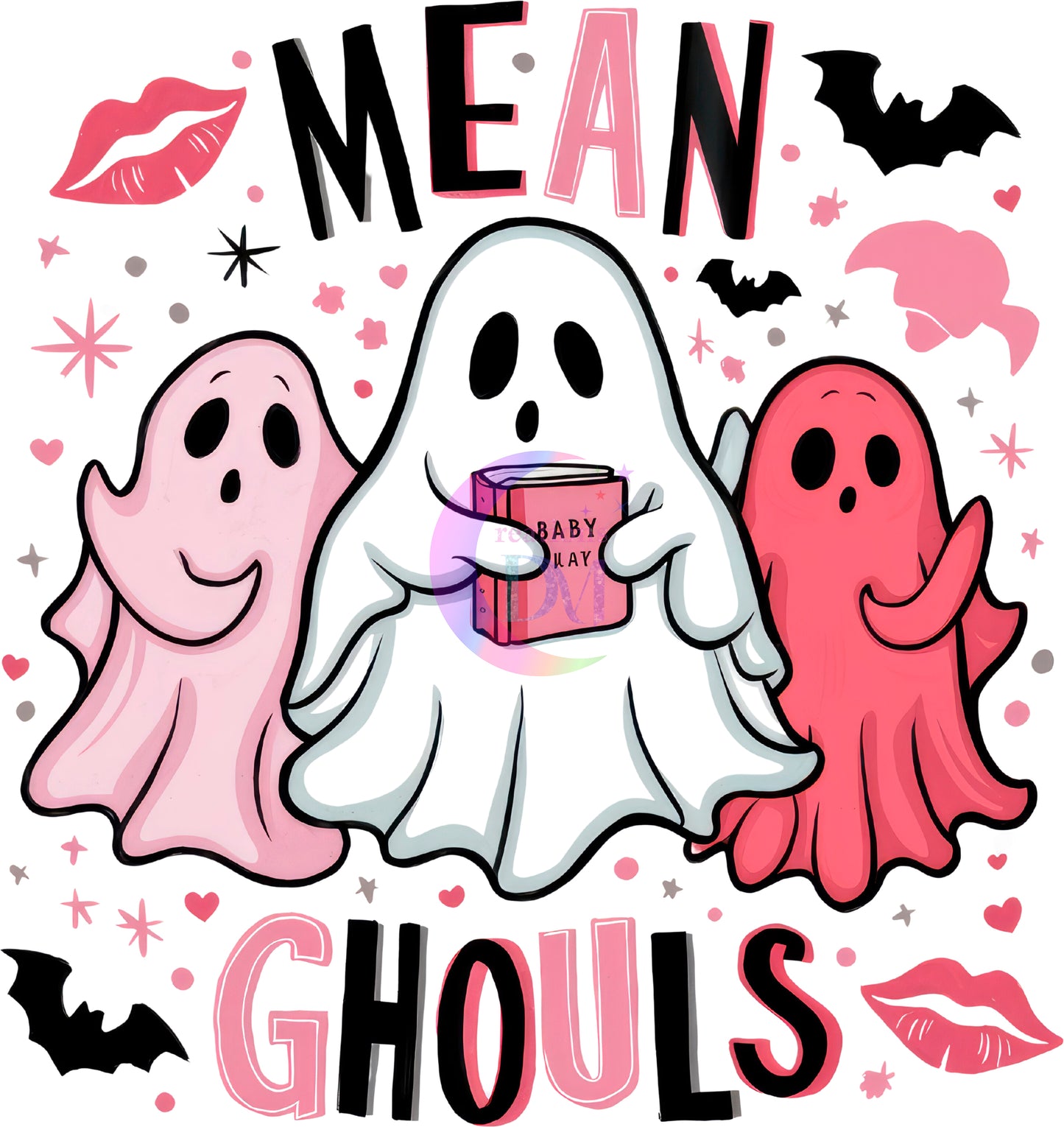 halloween DTF - Ghost -mean ghouls
