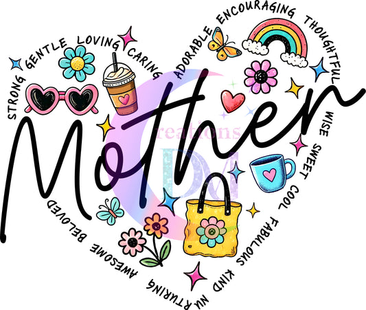 Mother's Day - MOTHER inspiration heart