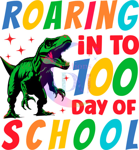 100 days of school - ROARING in to 100 days of school