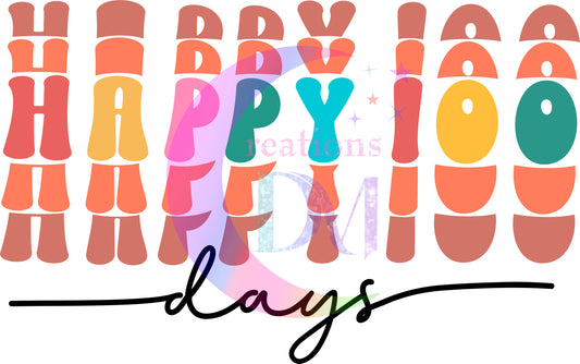 100 days of school - happy 100 x5 days