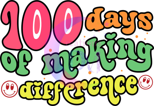 100 days of school - 100 days of making difference